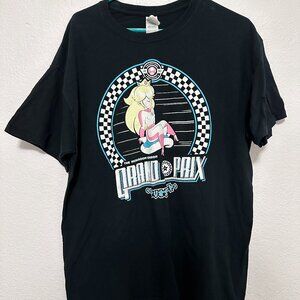 Vintage Mario Kart Mushroom Kingdom Grand Prix Peach Mens L T Shirt 1992 Raceway